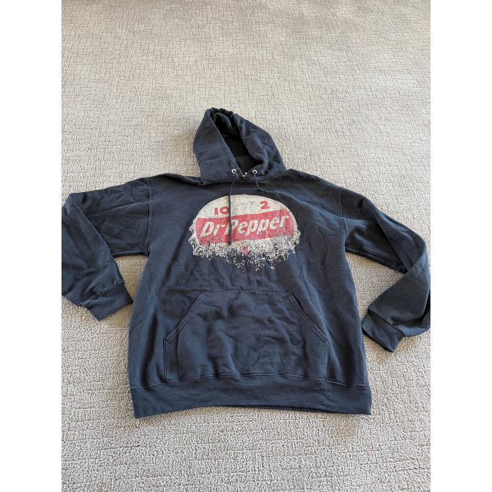 Jerzees L Dr Pepper Hoodie Pullover Sweatshirt
